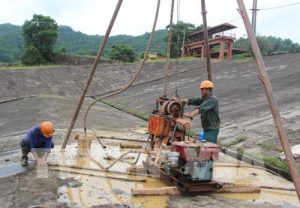 đập hồ núi cốc bị thấm
