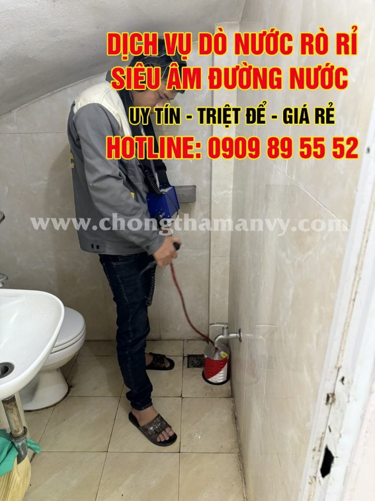Dịch vụ thợ Dò tìm rò rỉ nước tại TPHCM