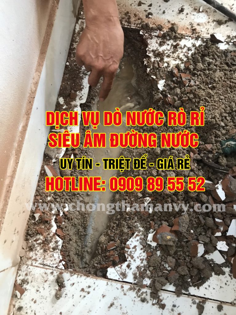 Dò tìm sửa chữa rò rỉ nước âm nền
